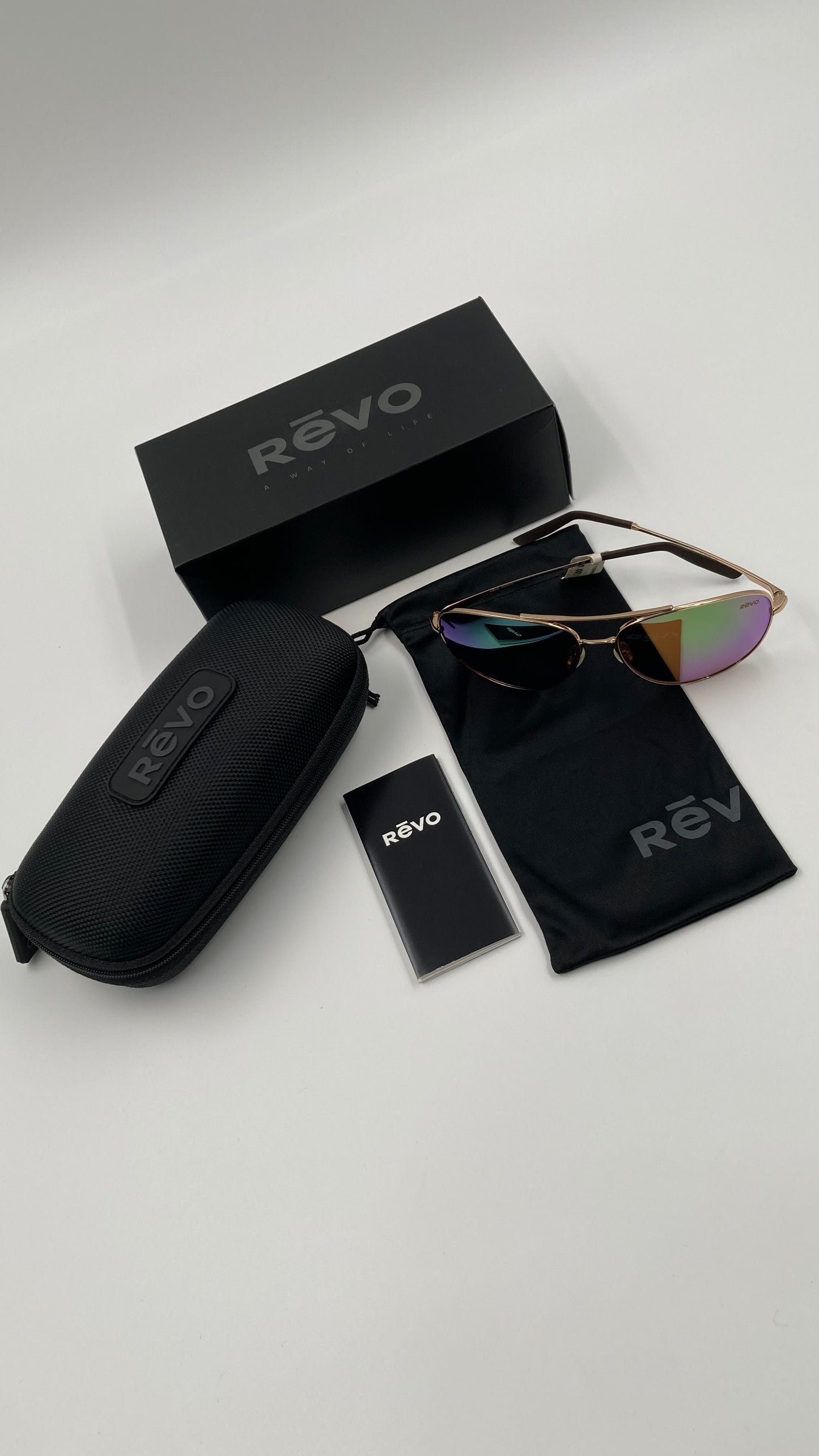 *NEW* REVO WINDSPEED RE3087 SUNGLASSES - GOLD/GREEN