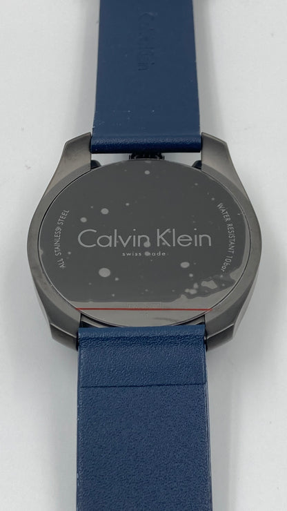 New Swiss Made CALVIN KLEIN Control Chronograph Grey Dial Men's Watch