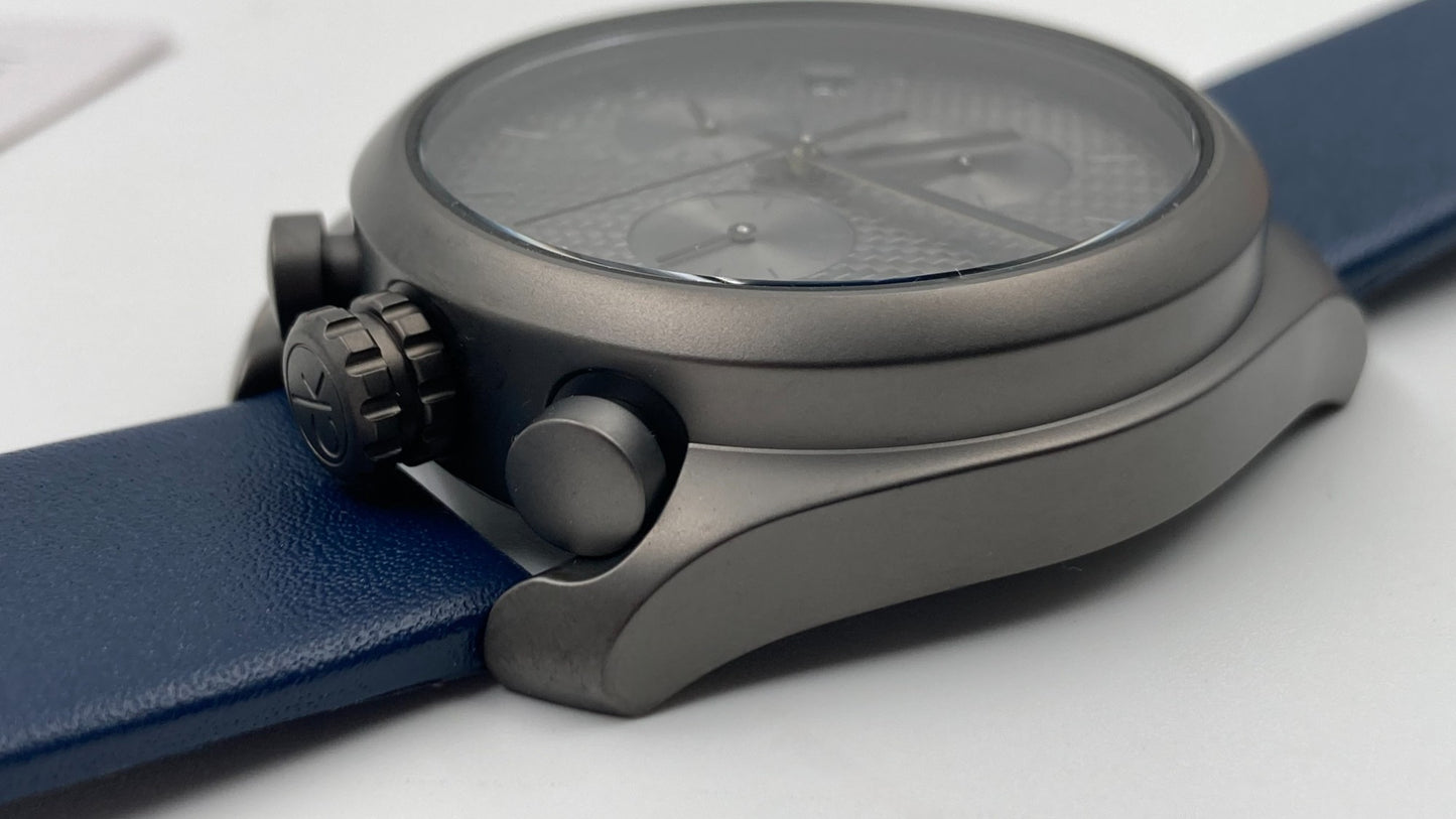New Swiss Made CALVIN KLEIN Control Chronograph Grey Dial Men's Watch