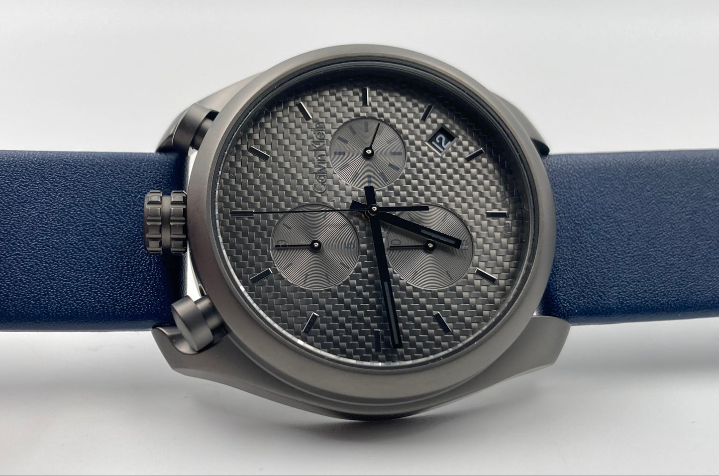 New Swiss Made CALVIN KLEIN Control Chronograph Grey Dial Men's Watch