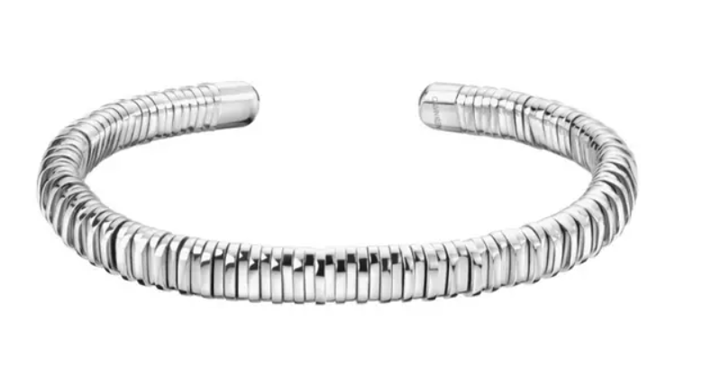 *NEW* CALVIN KLEIN SPRING KJ9FMF00010L STAINLESS STEEL BANGLE - SILVER