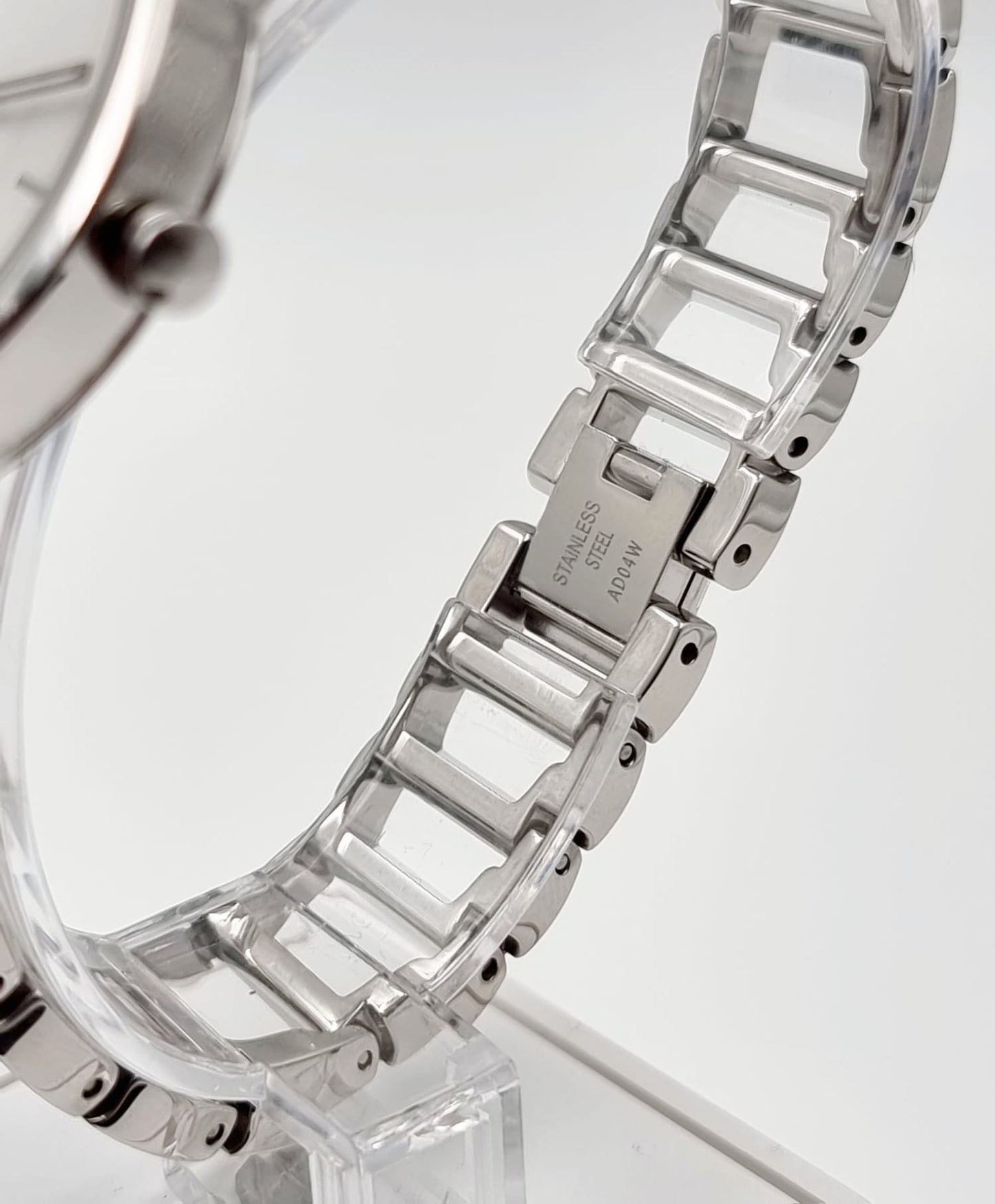 New Swiss Made CALVIN KLEIN Stately Quartz Silver Dial Ladies Watch