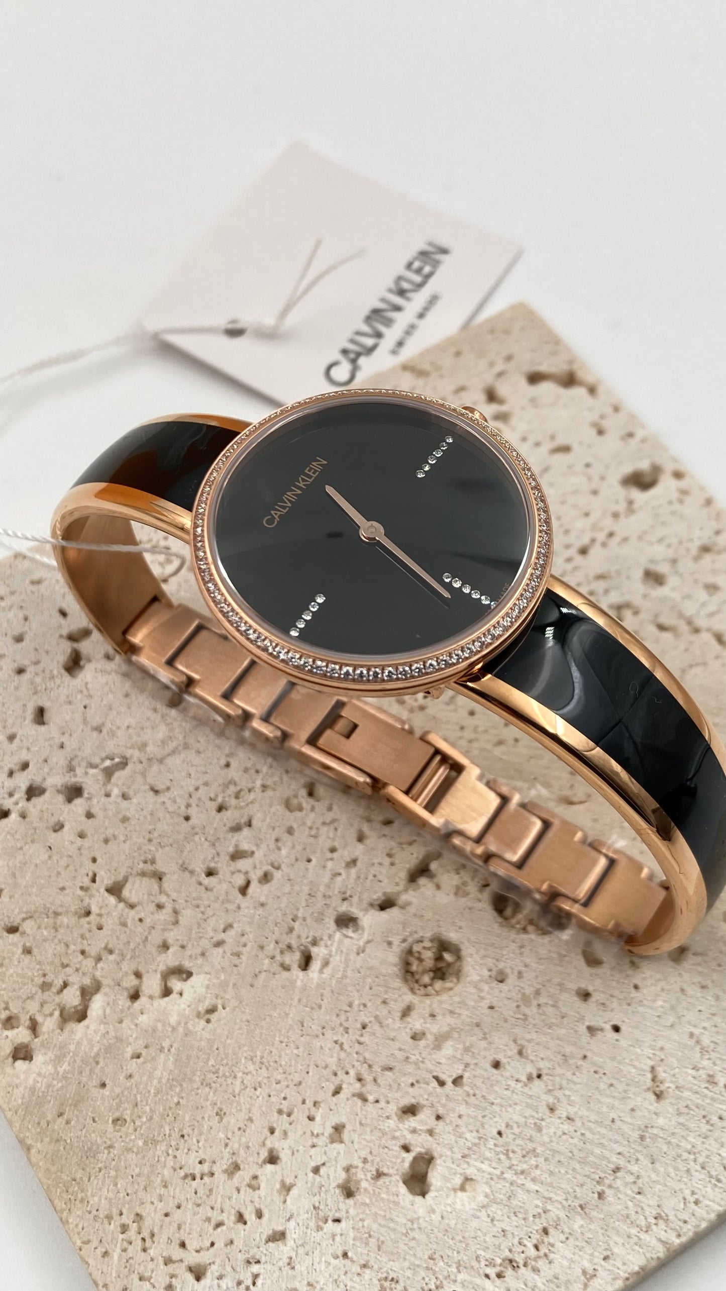 CALVIN KLEIN Seduce Seduction Quarzuhr mit schwarzem Zifferblatt in der Schweiz