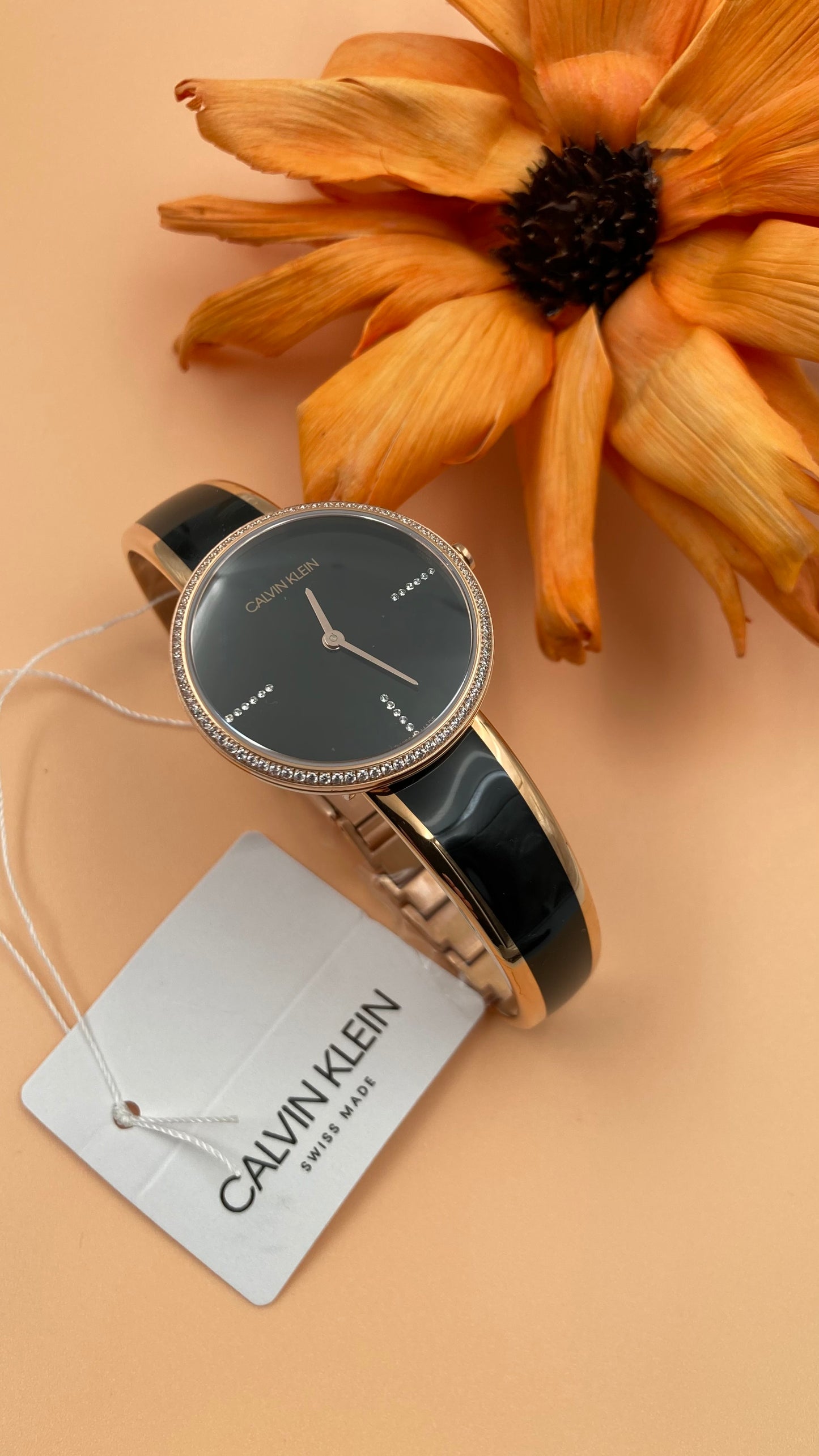 CALVIN KLEIN Seduce Seduction Quarzuhr mit schwarzem Zifferblatt in der Schweiz