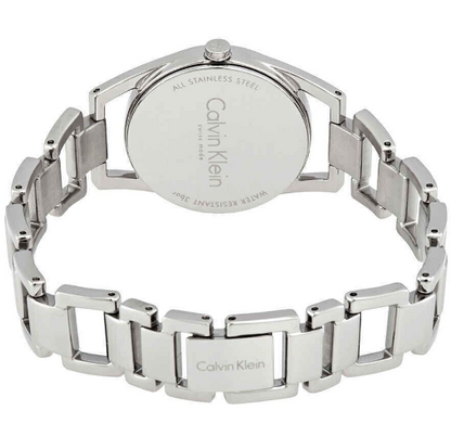 New Swiss Made CALVIN KLEIN Dainty Diamonds Silver Dial Ladies Watch