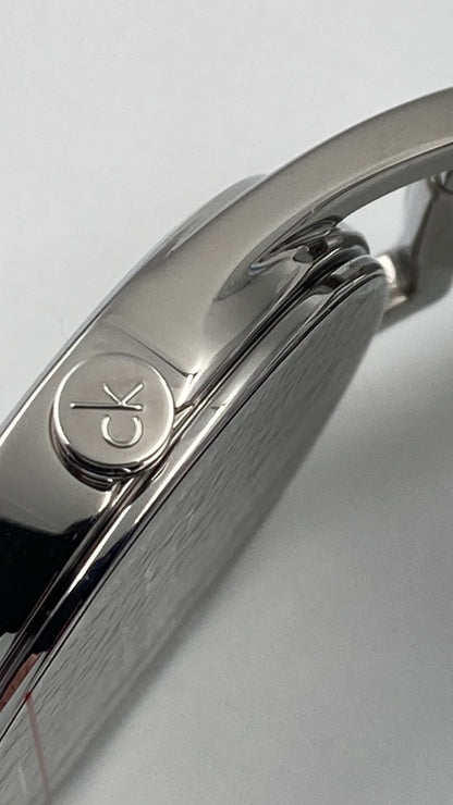 New Swiss Made CALVIN KLEIN Dainty Diamonds Silver Dial Ladies Watch