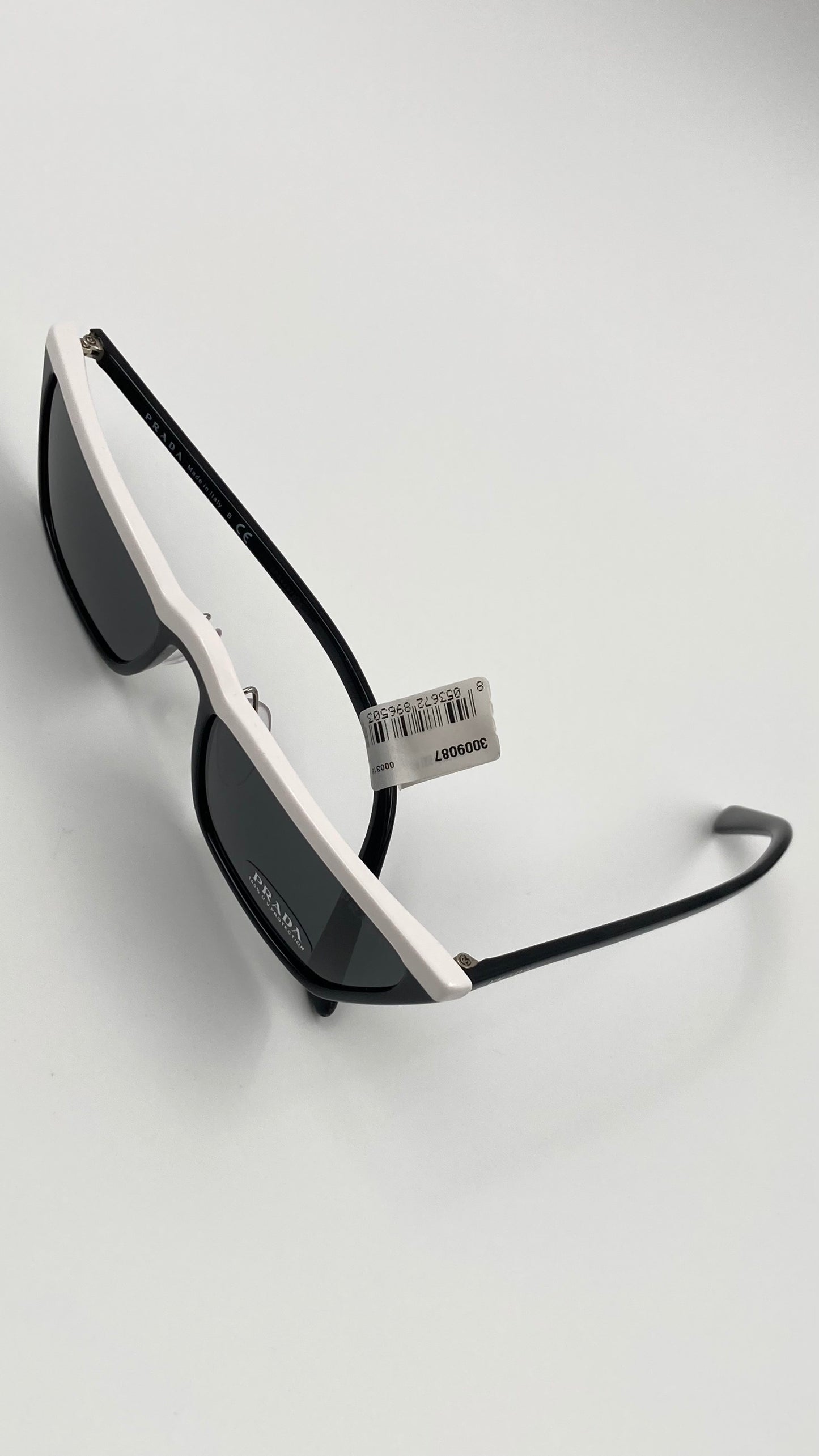 *NEW* PRADA ULTRAVOX SPECIAL COLLECTION SPR19U YC4 5S0 SUNGLASSES - BLACK/WHITE