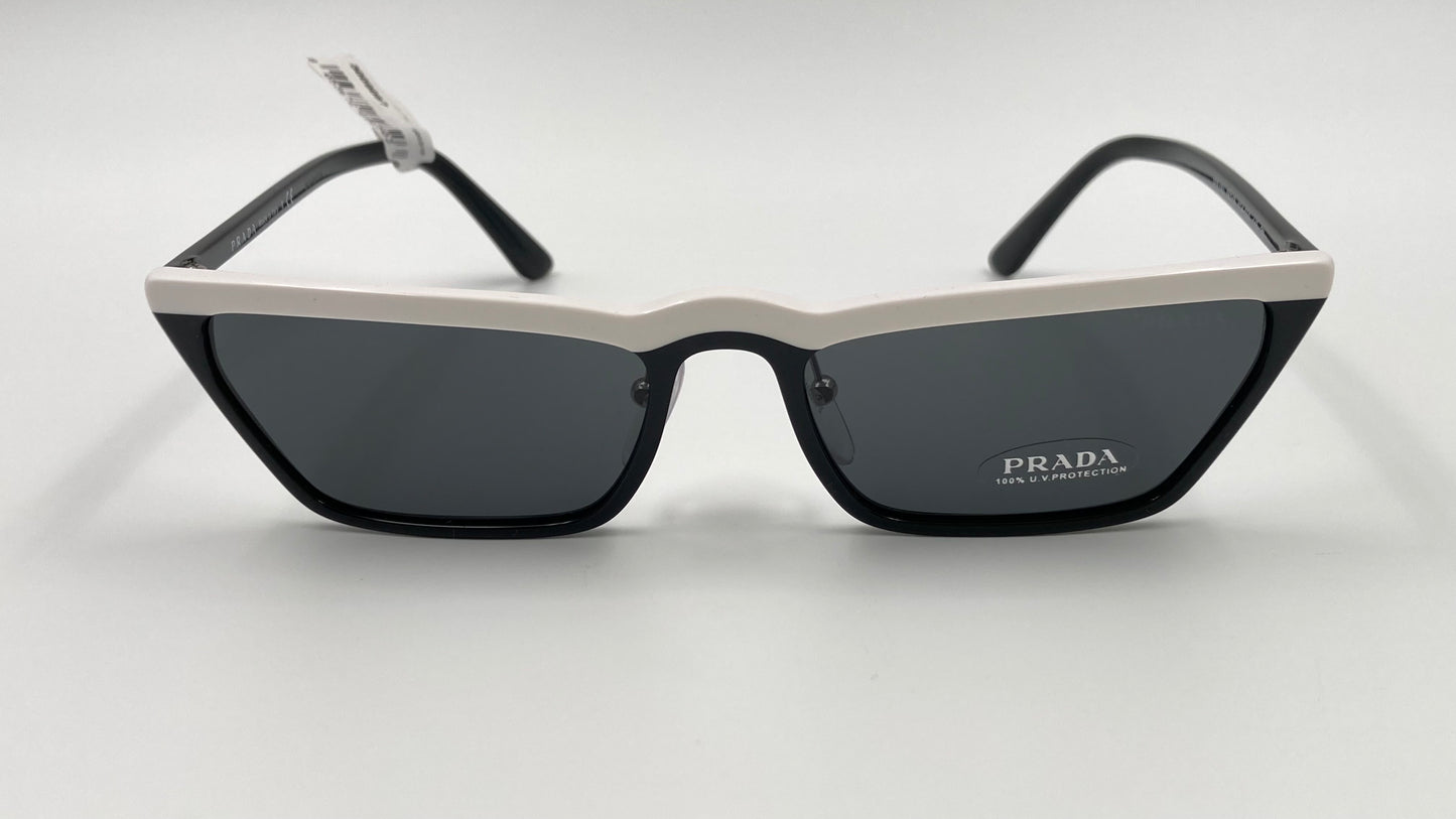 *NEW* PRADA ULTRAVOX SPECIAL COLLECTION SPR19U YC4 5S0 SUNGLASSES - BLACK/WHITE