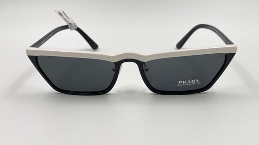 *NEW* PRADA ULTRAVOX SPECIAL COLLECTION SPR19U YC4 5S0 SUNGLASSES - BLACK/WHITE