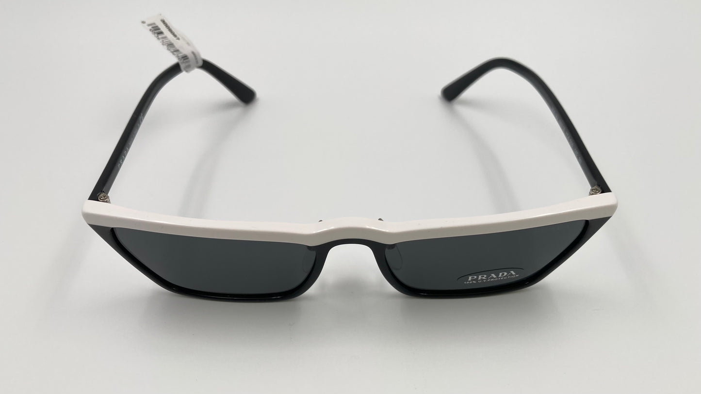 *NEW* PRADA ULTRAVOX SPECIAL COLLECTION SPR19U YC4 5S0 SUNGLASSES - BLACK/WHITE