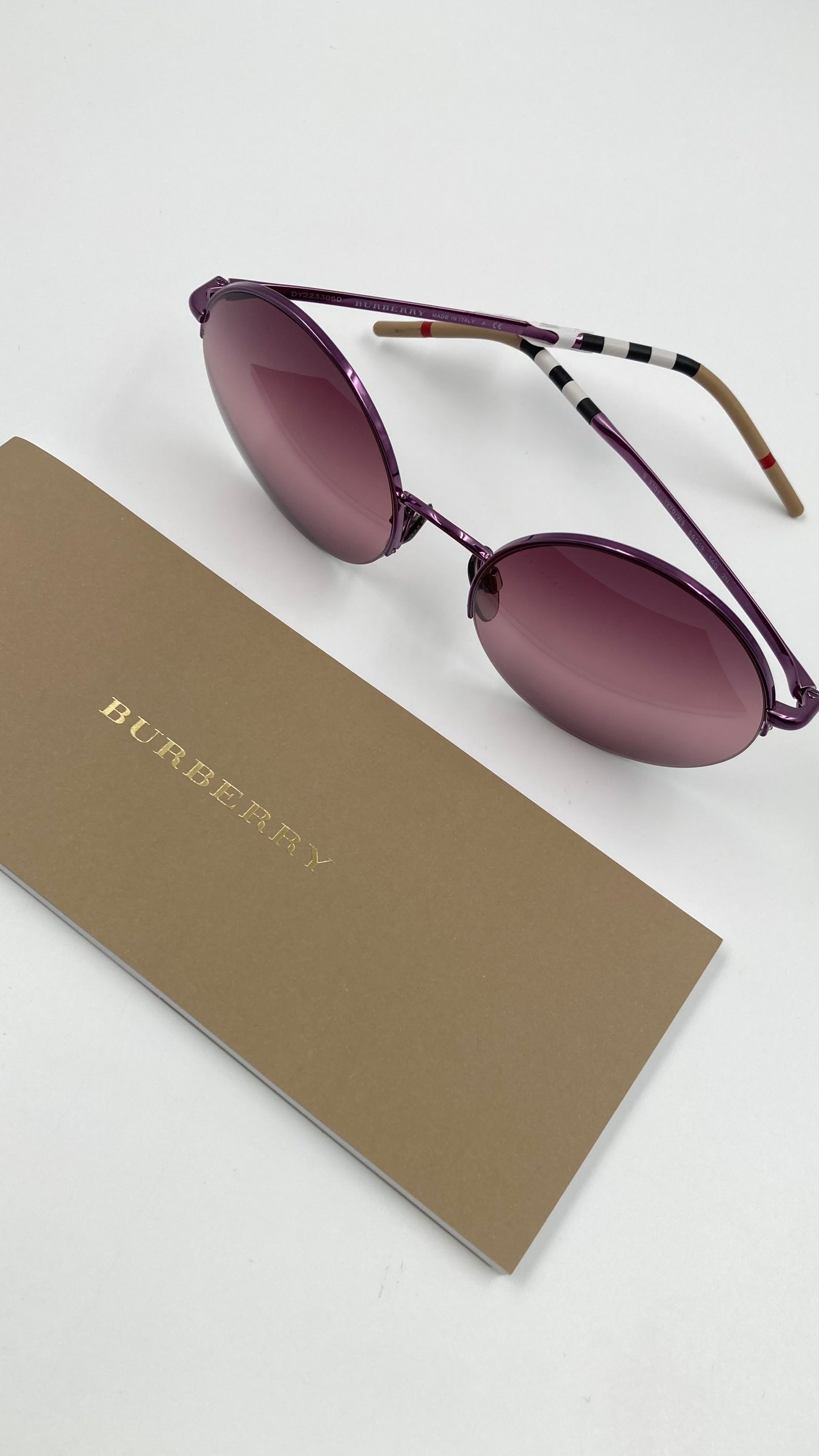 *NEW* BURBERRY B3101 1270/W9 SUNGLASSES - PINK/PURPLE