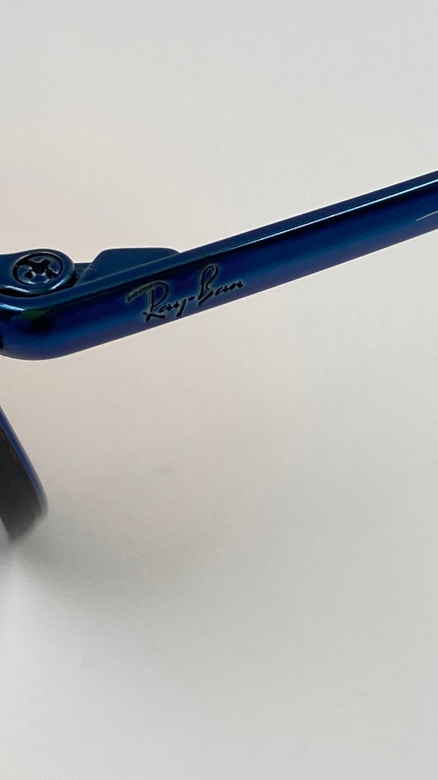 RAY BAN RB3579-N 9038/7J BLAZE HEXAGONAL SUNGLASSES - BLUE/DARK ORANGE MIRROR