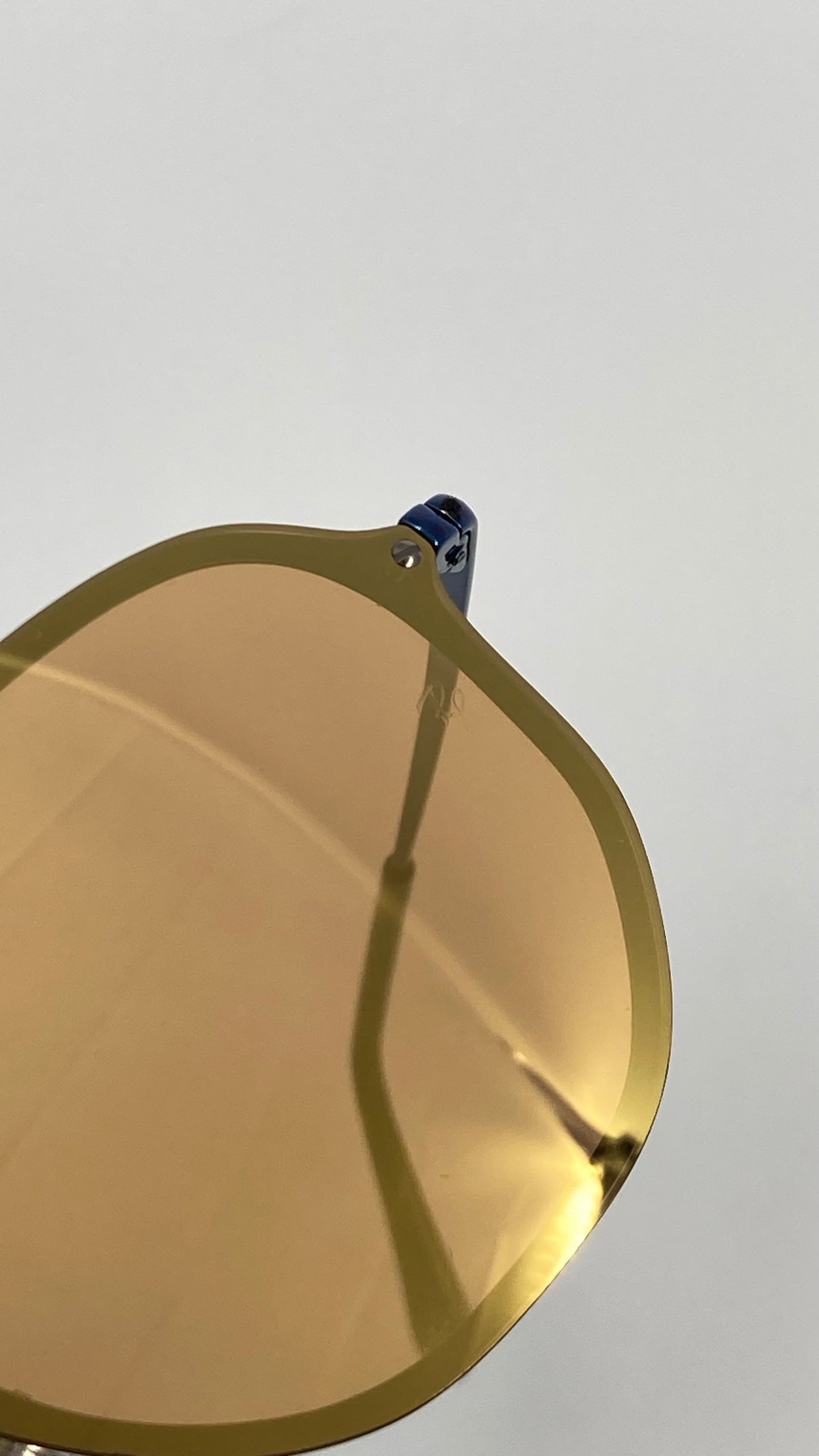 RAY BAN RB3579-N 9038/7J BLAZE HEXAGONAL SUNGLASSES - BLUE/DARK ORANGE MIRROR