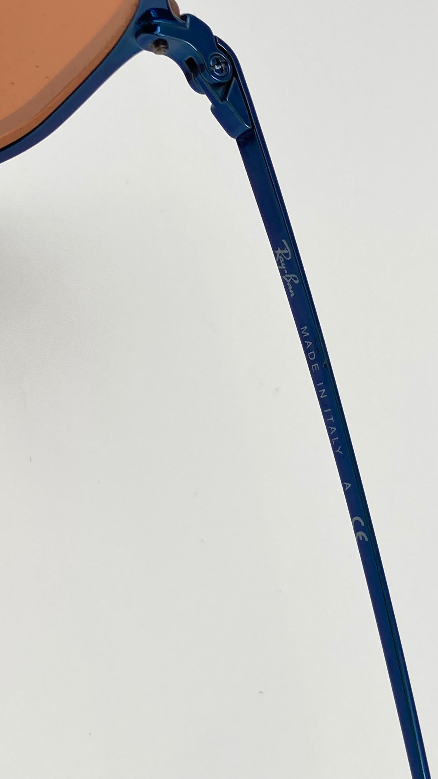 RAY BAN RB3579-N 9038/7J BLAZE HEXAGONAL SUNGLASSES - BLUE/DARK ORANGE MIRROR