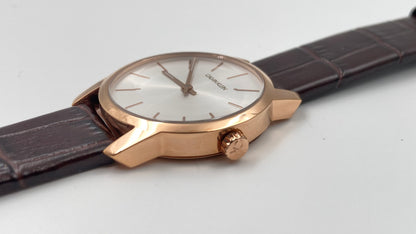 New Swiss Made CALVIN KLEIN City Quartz Silver Dial Ladies Watch