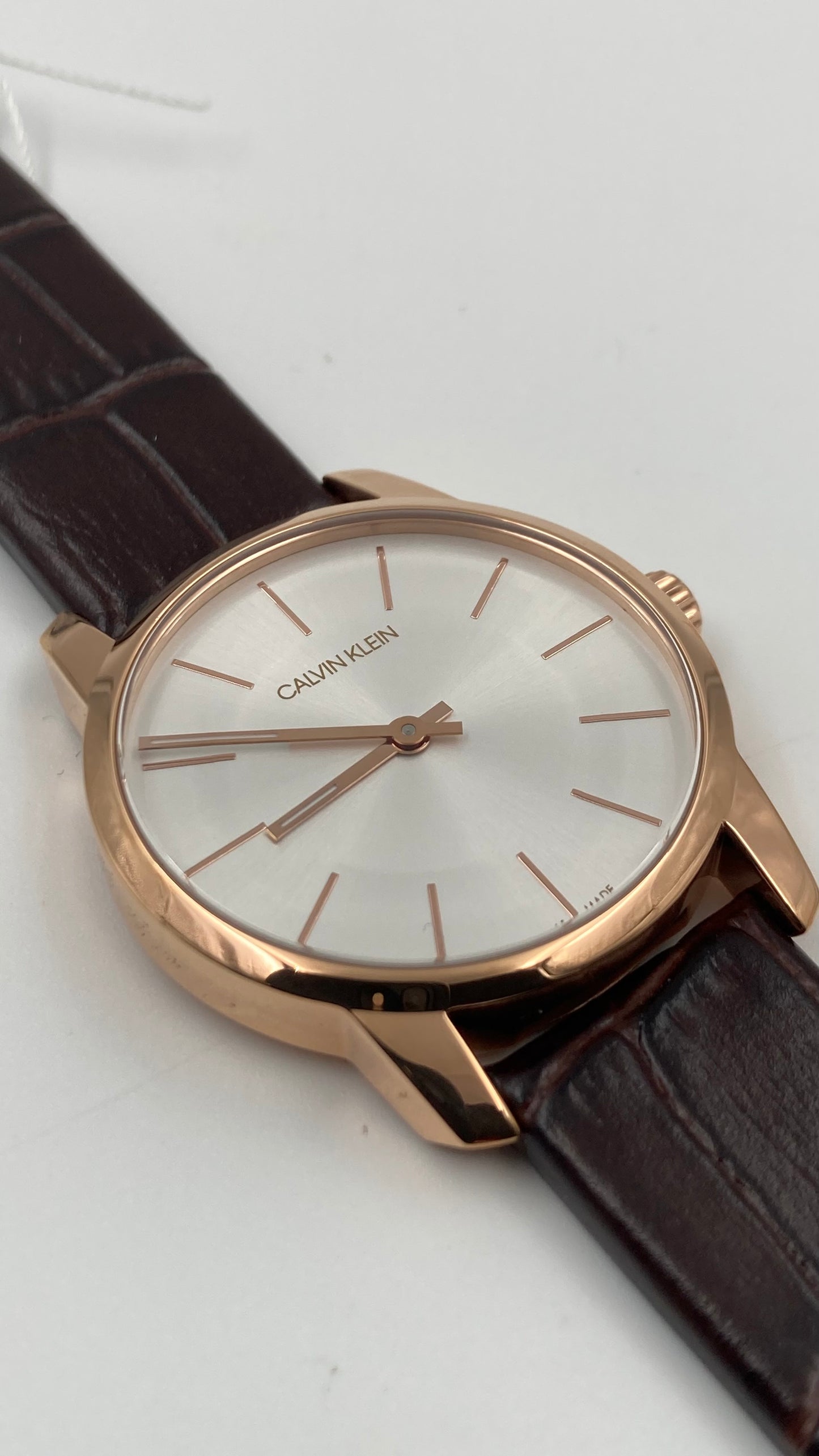 New Swiss Made CALVIN KLEIN City Quartz Silver Dial Ladies Watch