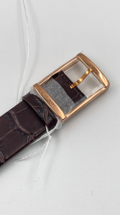 New Swiss Made CALVIN KLEIN City Quartz Silver Dial Ladies Watch