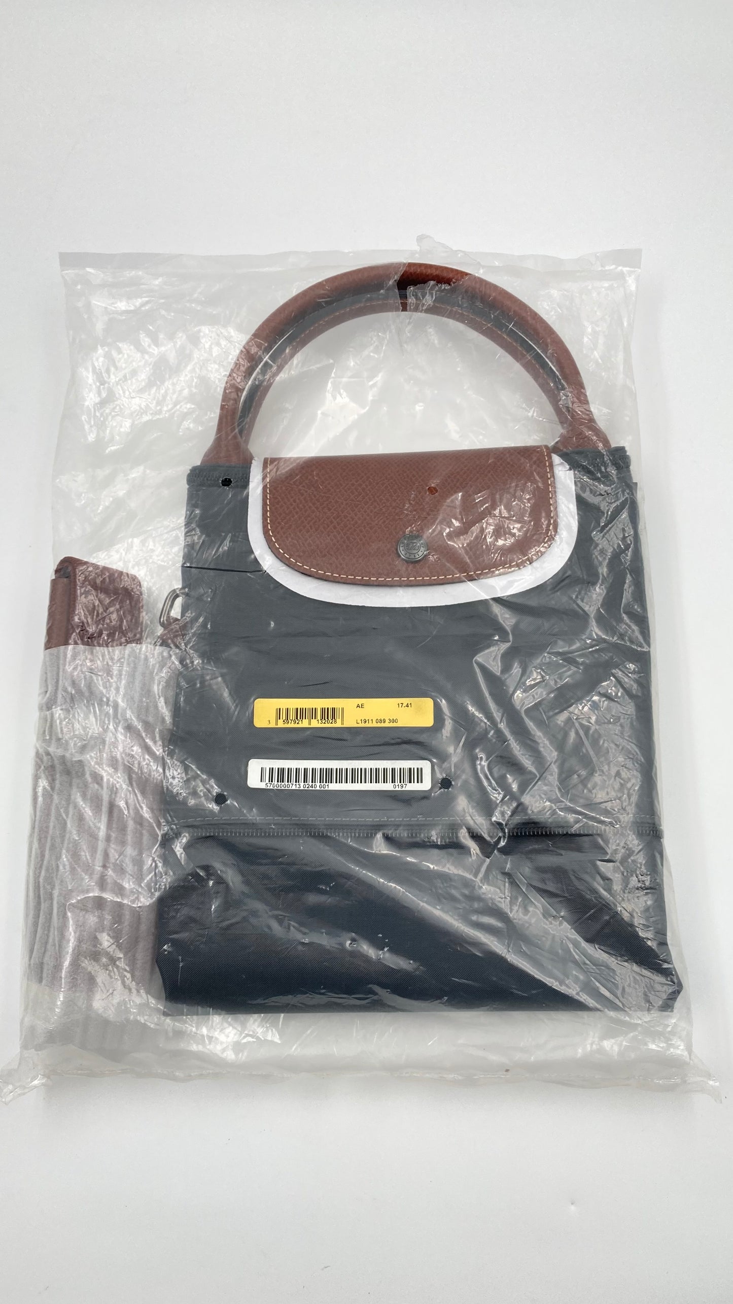 LONGCHAMP LE PLIAGE ERWEITERBARE REISETASCHE, GROSS - GUNMETAL