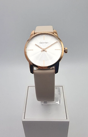 New Swiss Made CALVIN KLEIN City Quartz White Dial Ladies Watch
