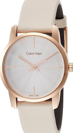 New Swiss Made CALVIN KLEIN City Quartz White Dial Ladies Watch