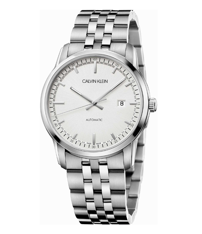 New Swiss Made CALVIN KLEIN Infinite Automatic Silver Dial Men's Watch