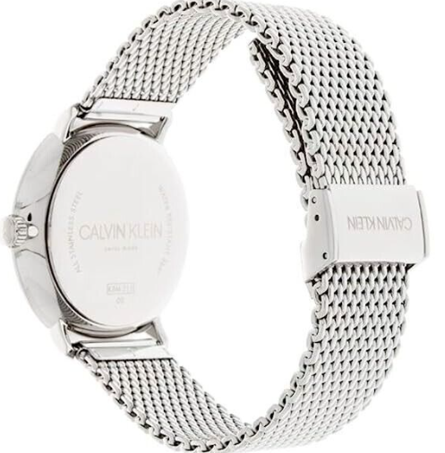 Neue, in der Schweiz hergestellte CALVIN KLEIN High Noon Quarz-Herrenuhr mit schwarzem Zifferblatt