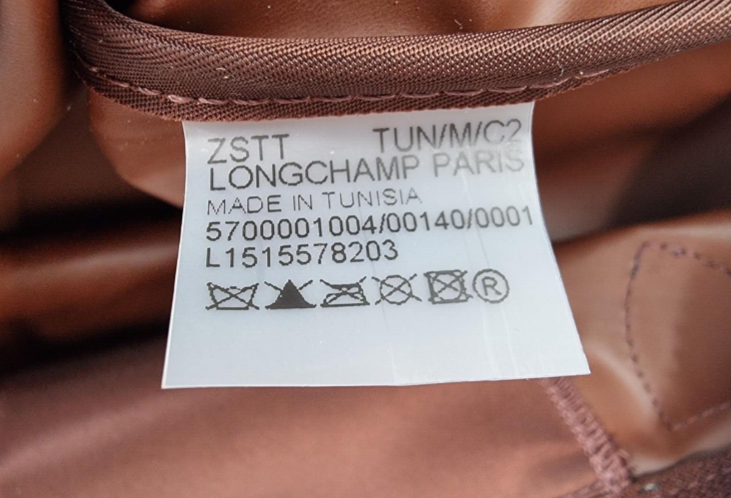 LONGCHAMP LE PLIAGE NOE TOP HANDLE BAG - MEDIUM - CHOCOLATE