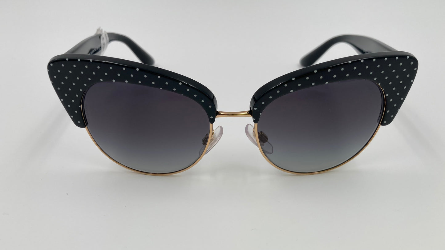 *NEW* DOLCE&GABBANA DG4277 3126/8G SUNGLASSES - BLACK/WHITE POIS/GREY GRADIENT