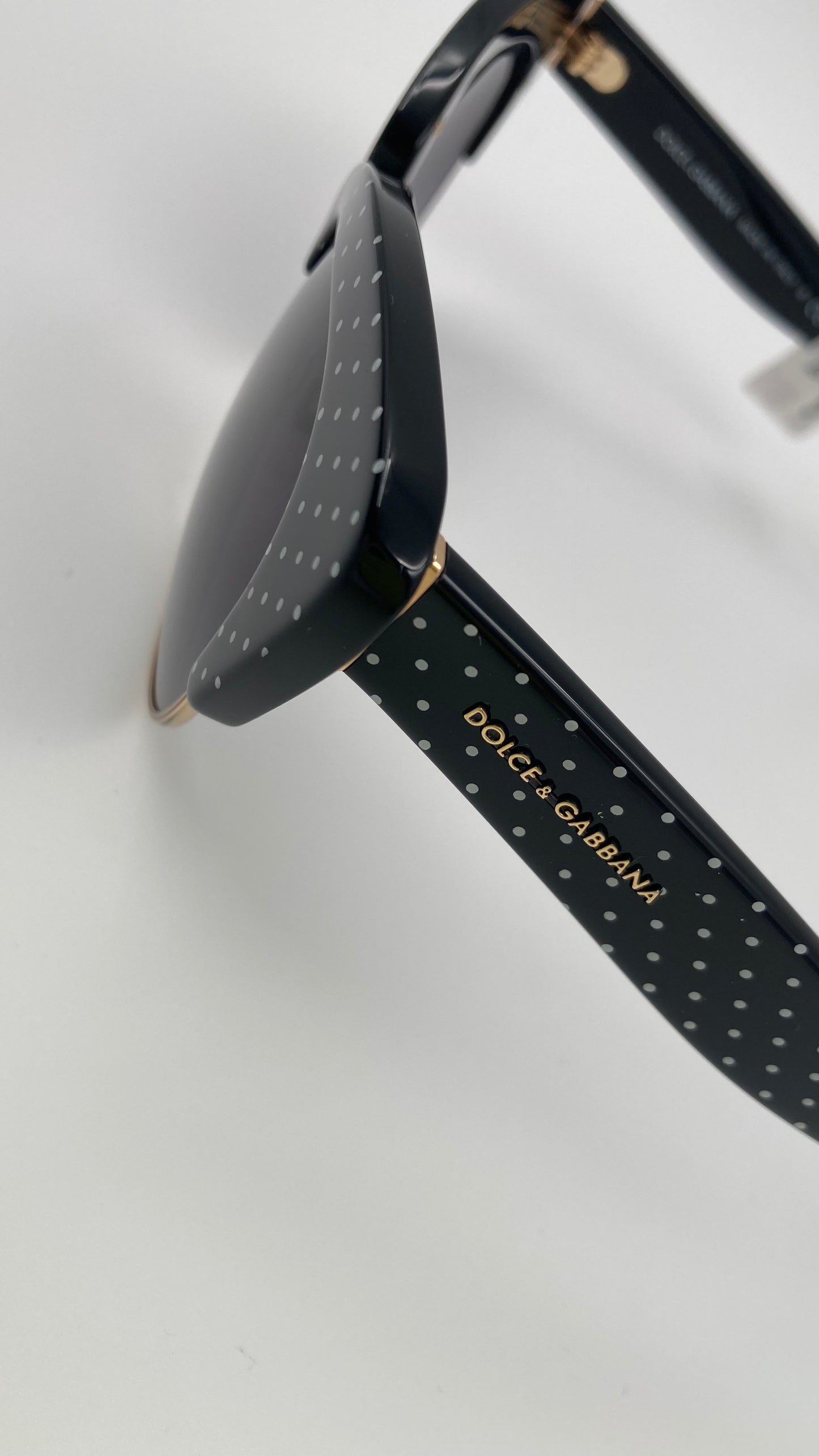 *NEW* DOLCE&GABBANA DG4277 3126/8G SUNGLASSES - BLACK/WHITE POIS/GREY GRADIENT