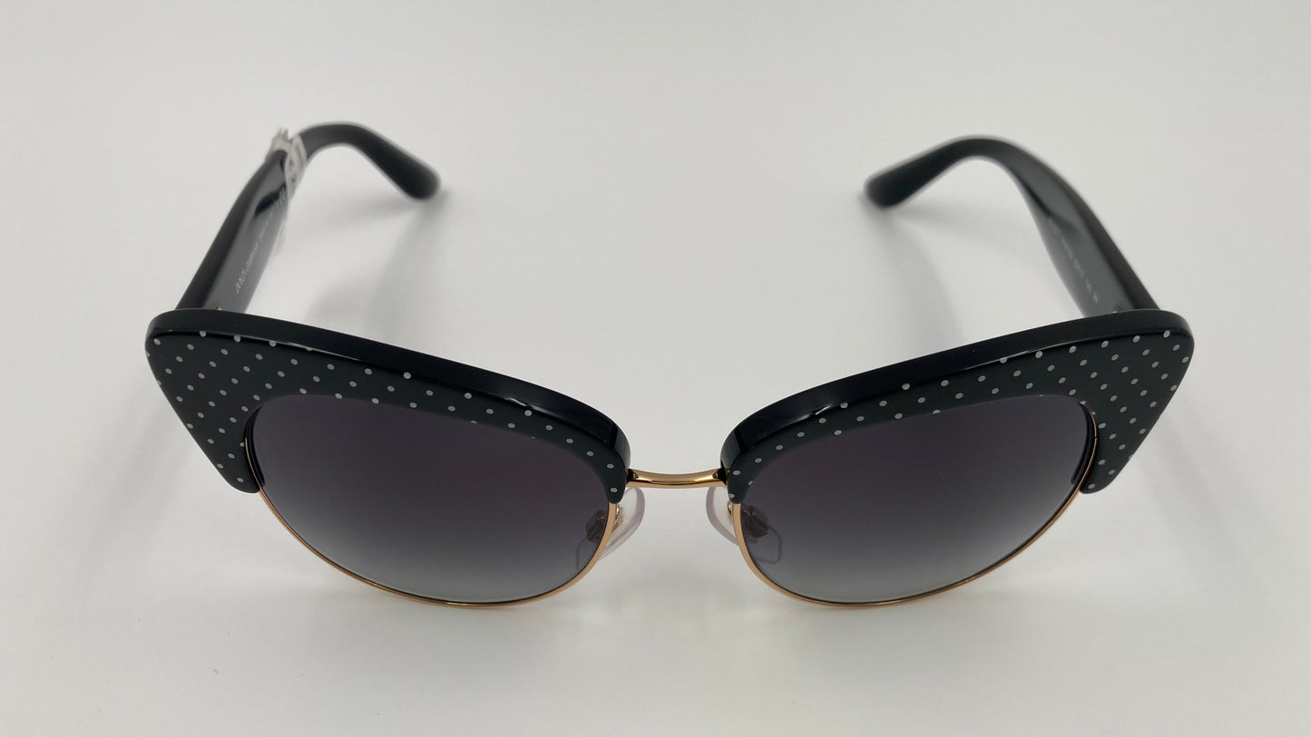*NEW* DOLCE&GABBANA DG4277 3126/8G SUNGLASSES - BLACK/WHITE POIS/GREY GRADIENT