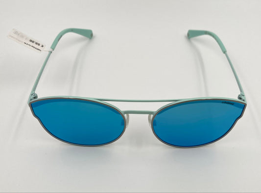 *NEW* POLAROID PLD4057/S - 6LB5X SUNGLASSES - CYAN BLUE MIRROR