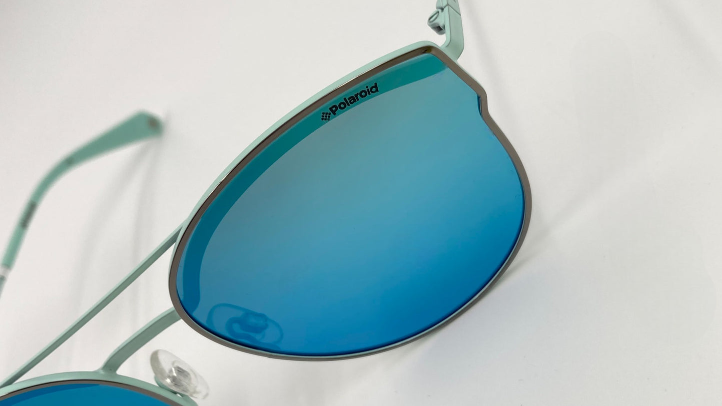 *NEW* POLAROID PLD4057/S - 6LB5X SUNGLASSES - CYAN BLUE MIRROR