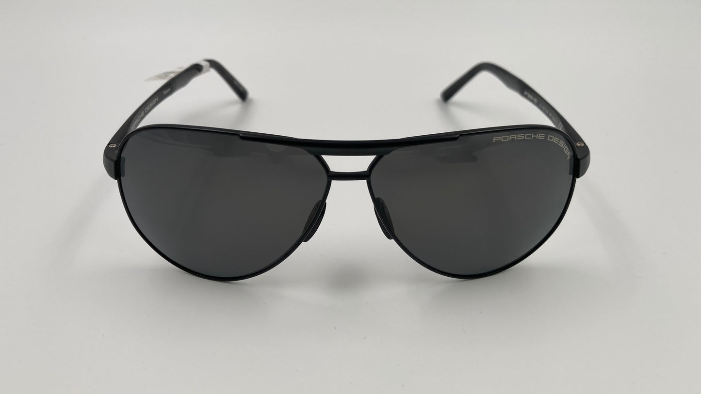*NEW* PORSCHE DESIGN P8649 A 6210 POLARIZED SUNGLASSES - GREY/BLACK
