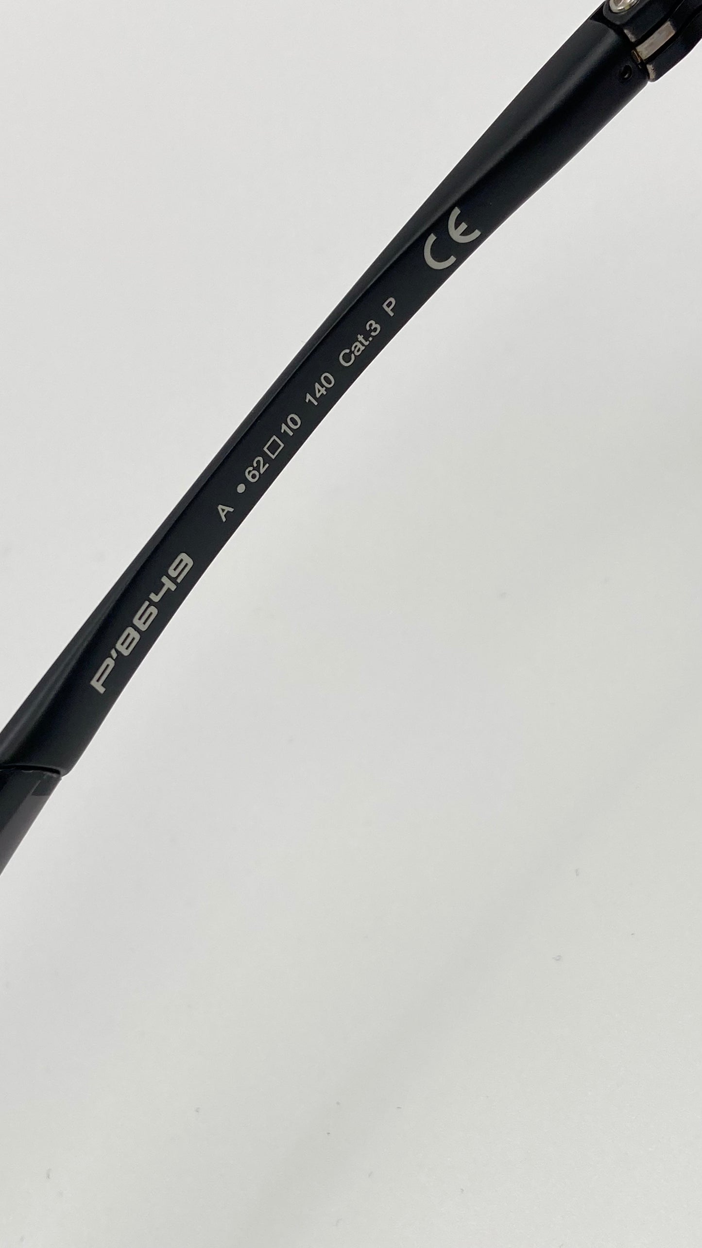 *NEW* PORSCHE DESIGN P8649 A 6210 POLARIZED SUNGLASSES - GREY/BLACK