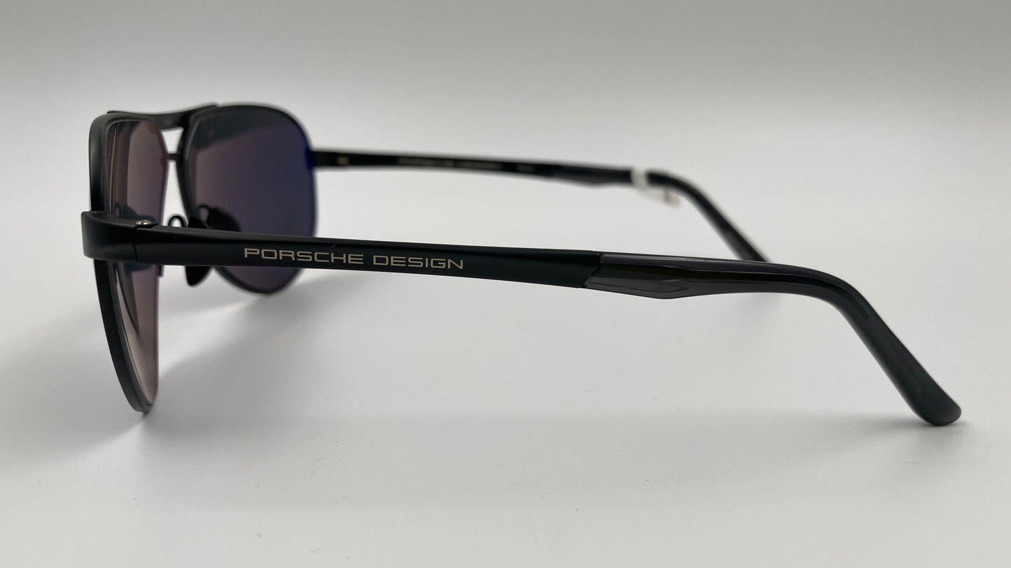 *NEW* PORSCHE DESIGN P8649 A 6210 POLARIZED SUNGLASSES - GREY/BLACK