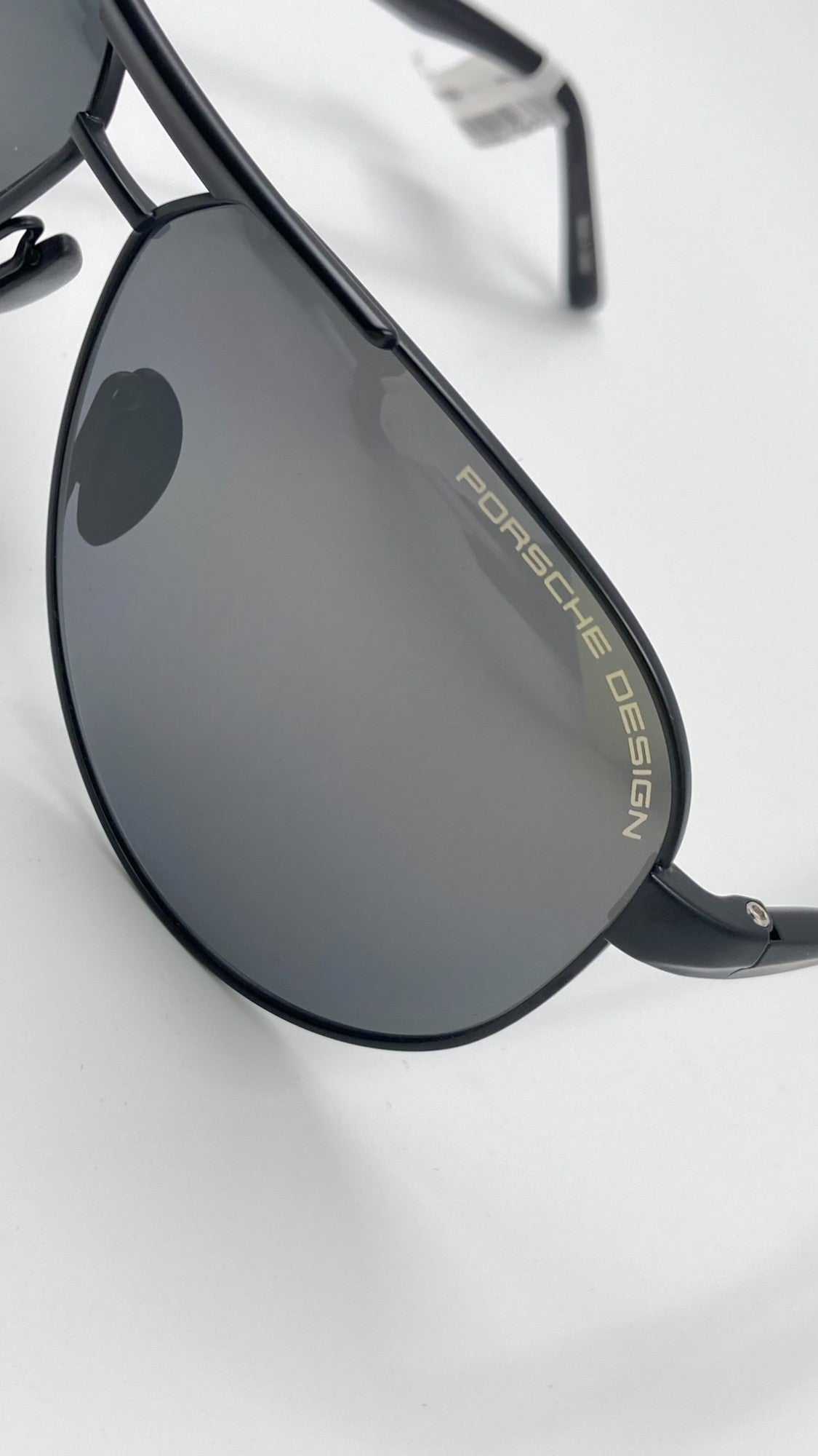 *NEW* PORSCHE DESIGN P8649 A 6210 POLARIZED SUNGLASSES - GREY/BLACK