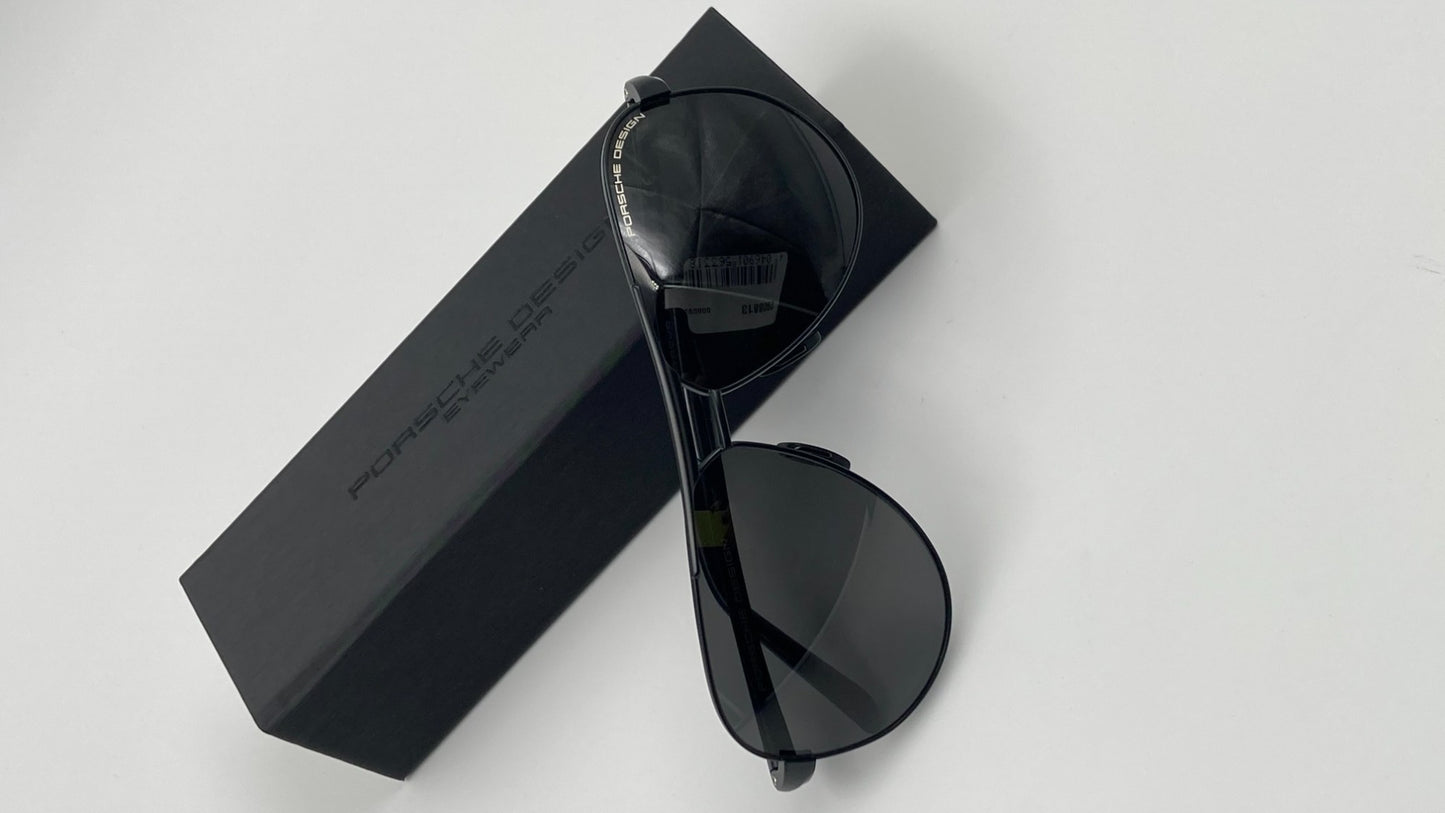 *NEW* PORSCHE DESIGN P8649 A 6210 POLARIZED SUNGLASSES - GREY/BLACK