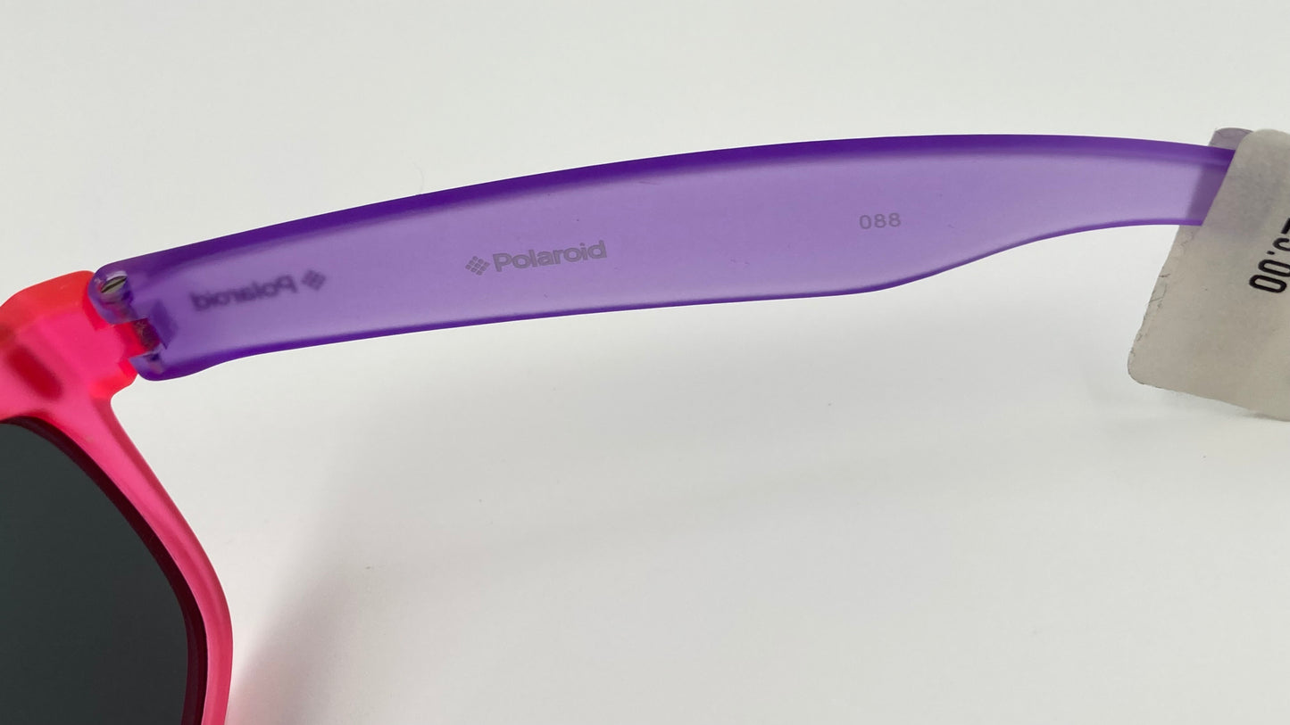 *NEW* POLAROID KIDS P0115-IUBY2 SUNGLASSES - VIOLET PINK/ GREY POLARIZED