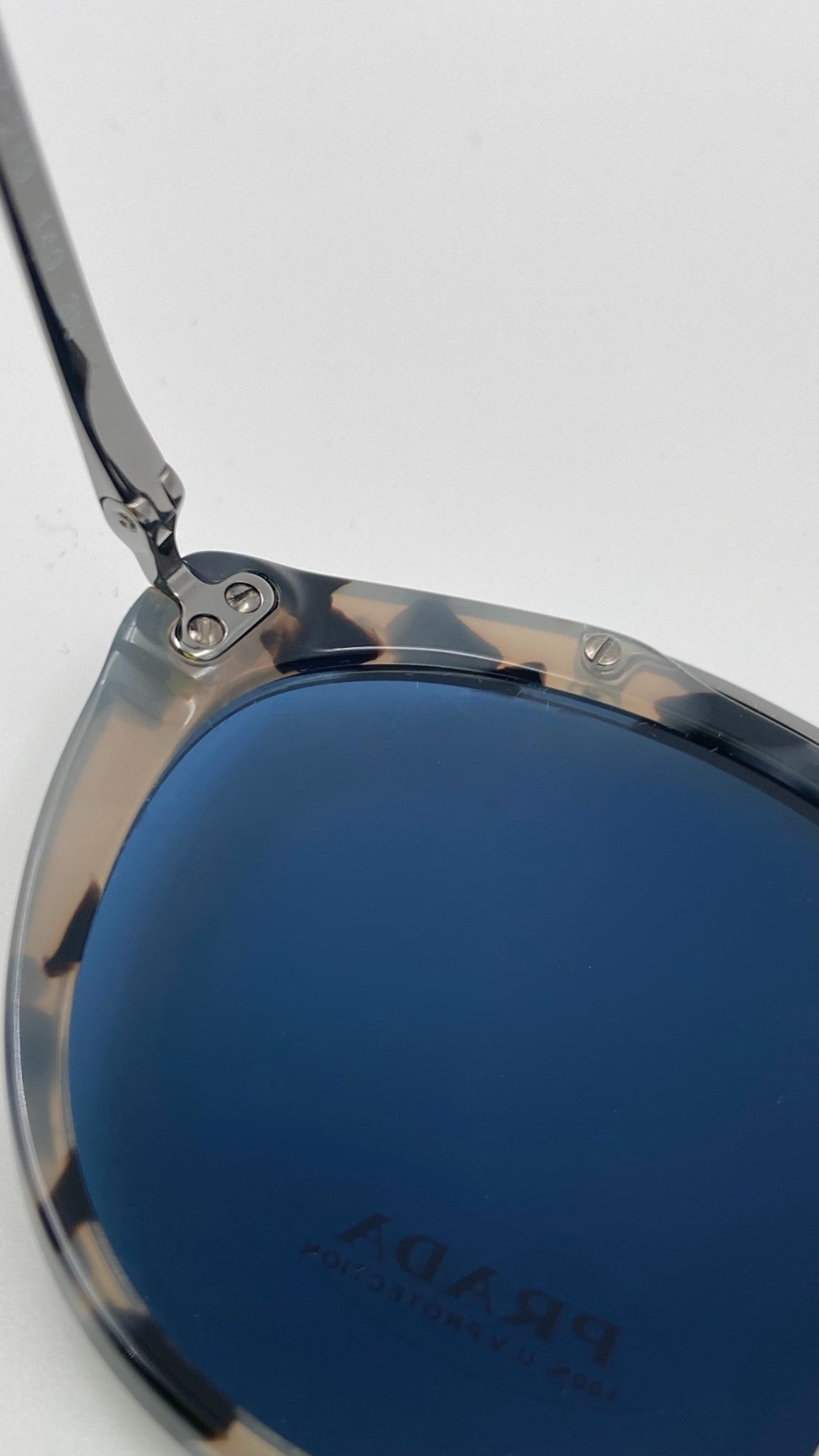 *NEW* PRADA CONCEPTUAL SUNGLASSES PR18U HU7219 53/24/140 - GREY HAVANA/BLUE