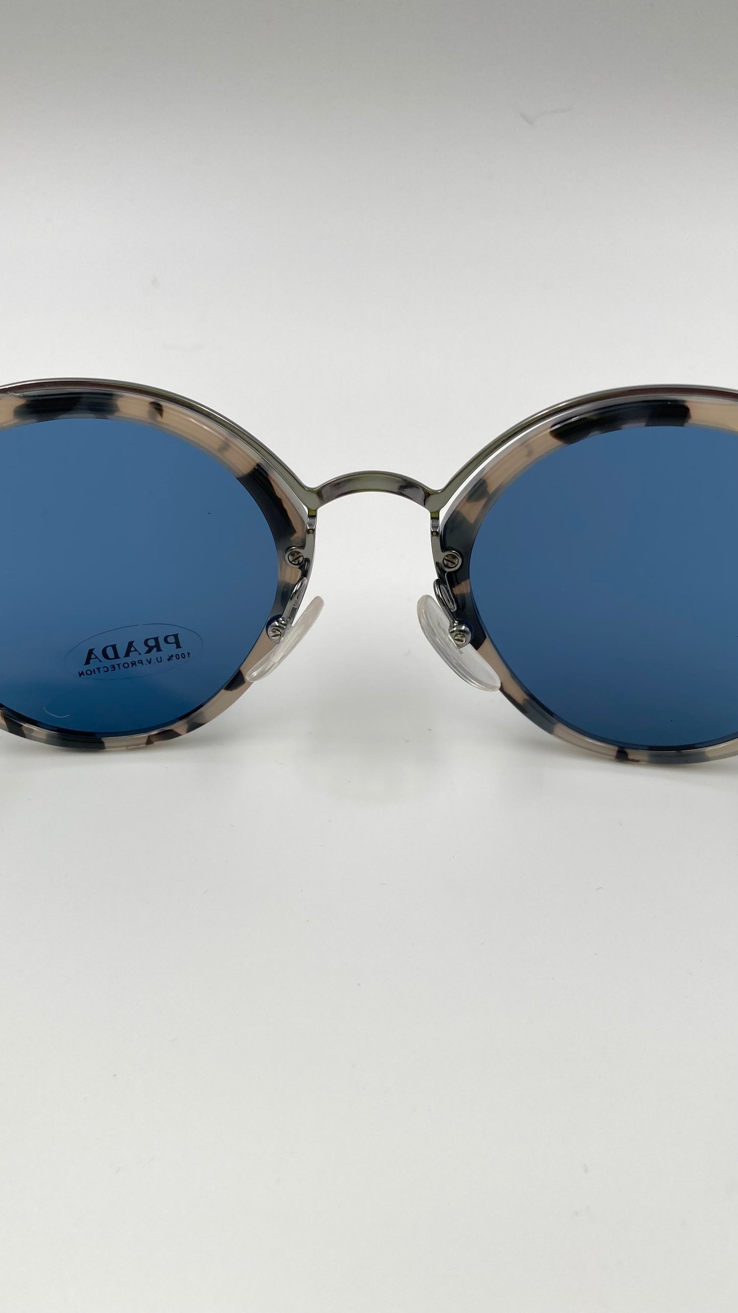 *NEW* PRADA CONCEPTUAL SUNGLASSES PR18U HU7219 53/24/140 - GREY HAVANA/BLUE