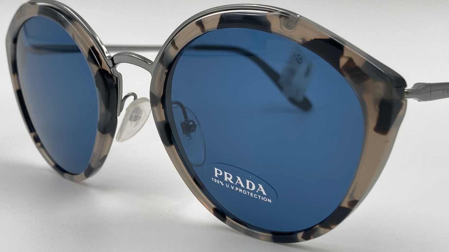 *NEW* PRADA CONCEPTUAL SUNGLASSES PR18U HU7219 53/24/140 - GREY HAVANA/BLUE