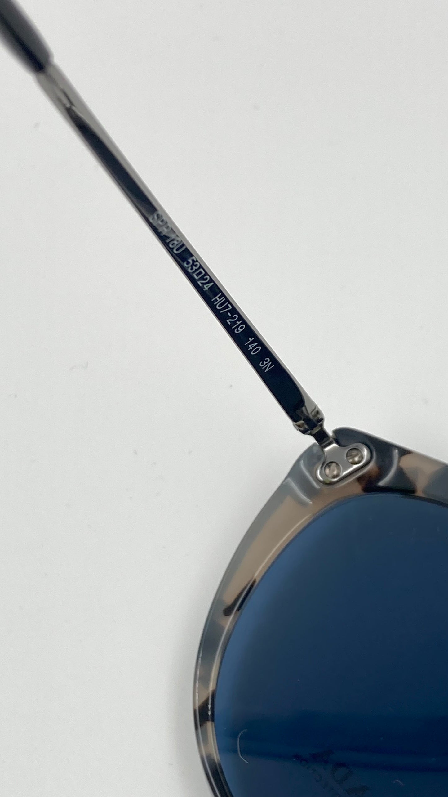 *NEW* PRADA CONCEPTUAL SUNGLASSES PR18U HU7219 53/24/140 - GREY HAVANA/BLUE