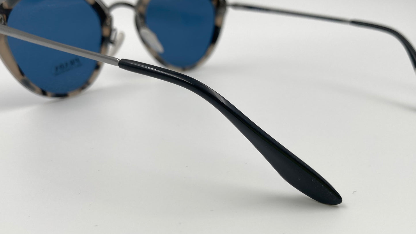 *NEW* PRADA CONCEPTUAL SUNGLASSES PR18U HU7219 53/24/140 - GREY HAVANA/BLUE