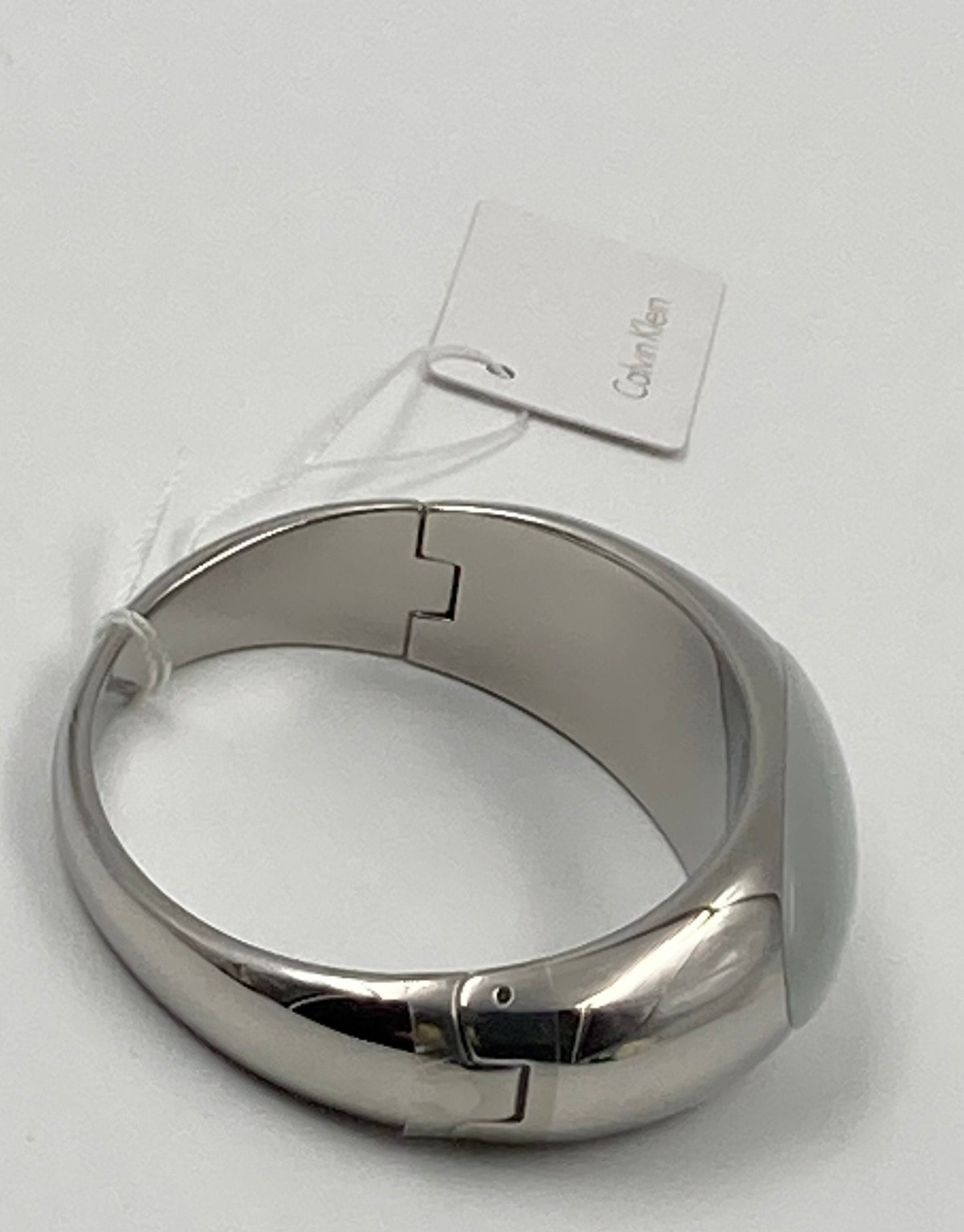 Neu CALVIN KLEIN ELLIPSE STONE ARMBAND KJ3QWD02010M - SILBER/GRAU - M
