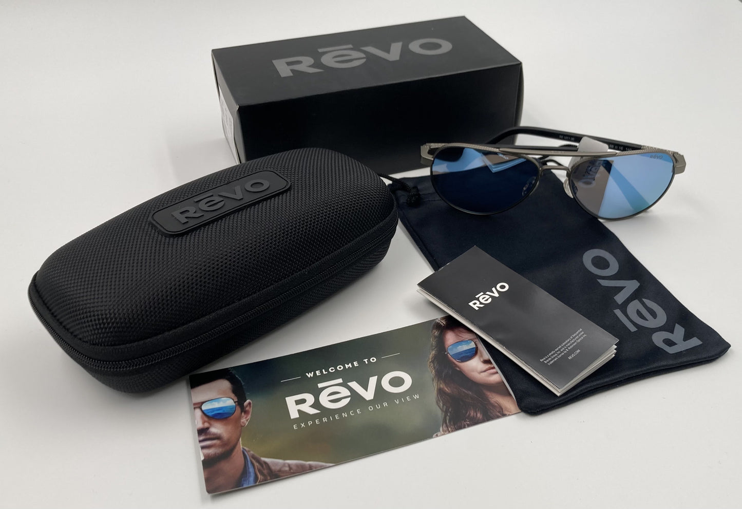 *NEW* REVO RACONTEUR RE1011 SUNGLASSES - GUNMETAL/BLUE WATER