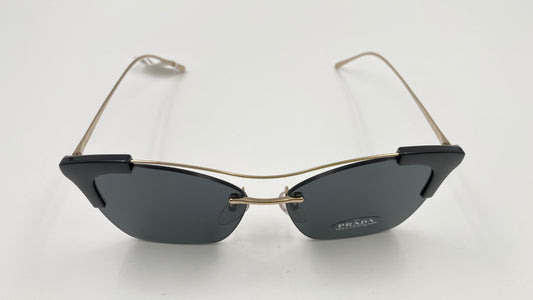 *NEW* PRADA CONCEPTUAL PR 21U KUI5S0 - 57 13 140 SUNGLASSES - PALE GOLD/GREY