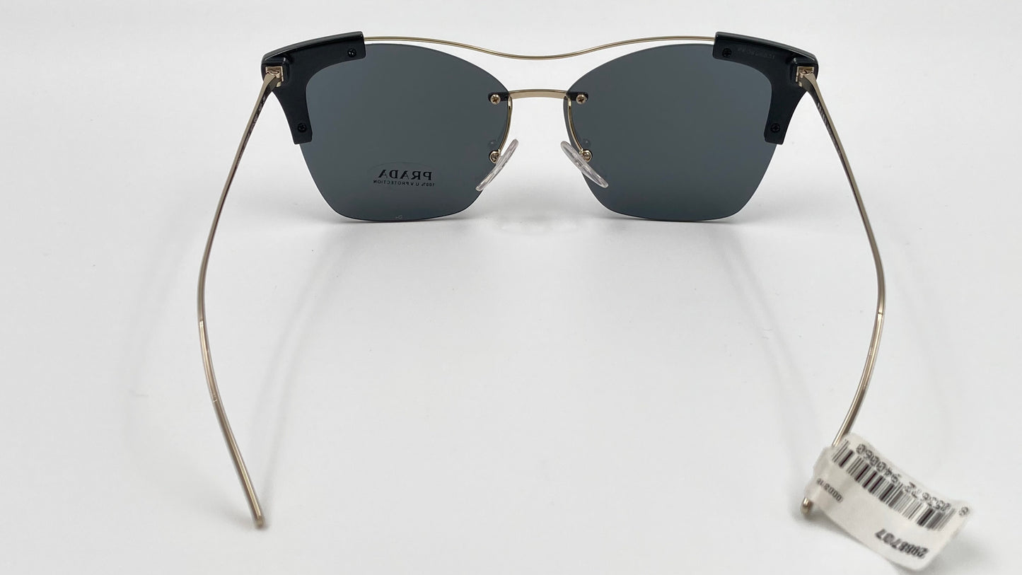 *NEW* PRADA CONCEPTUAL PR 21U KUI5S0 - 57 13 140 SUNGLASSES - PALE GOLD/GREY