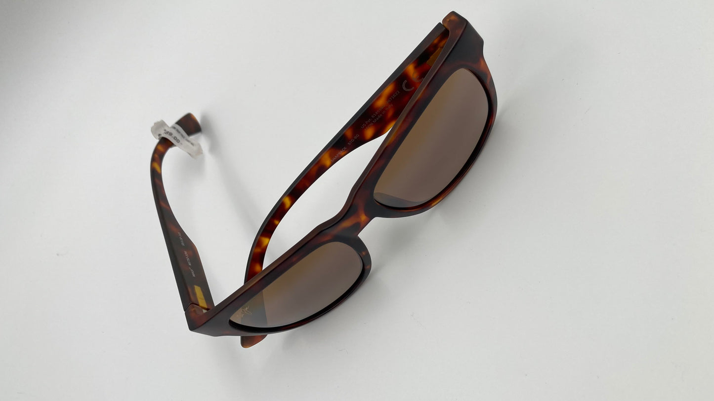 *NEW* MAUI JIM H730 - 10M SNAPBACK SUNGLASSES - TORT/HCL - BRONZE POLARIZED LENS