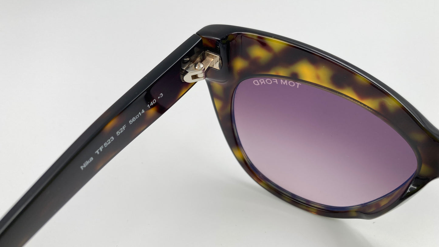 *NEW* TOM FORD FT0523 NIKA SUNGLASSES - DARK HAVANA BROWN
