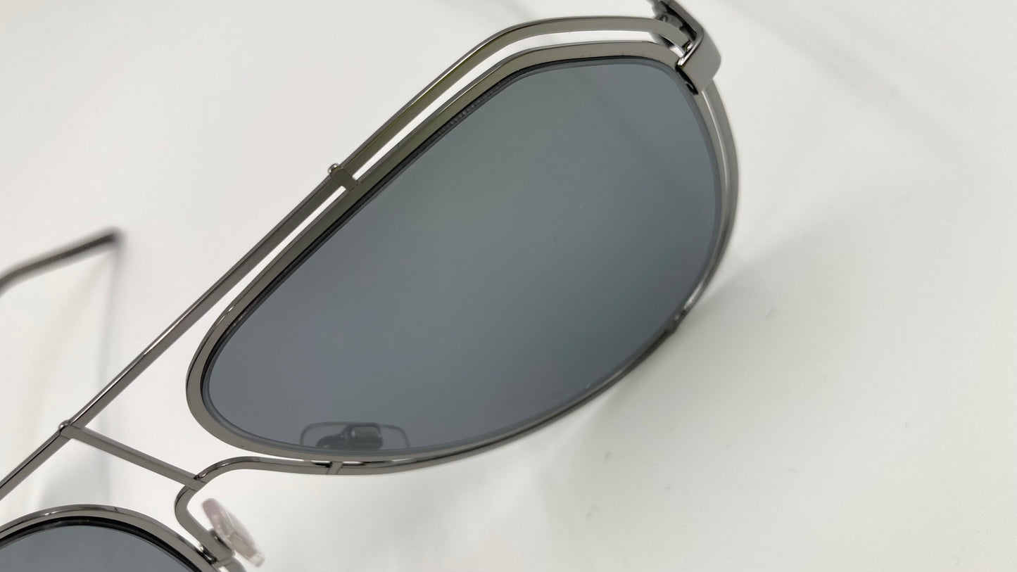 *NEW* DOLCE&GABBANA DG2176 04/6G SUNGLASSES - GUNMETAL/LIGHT GREY MIRROR